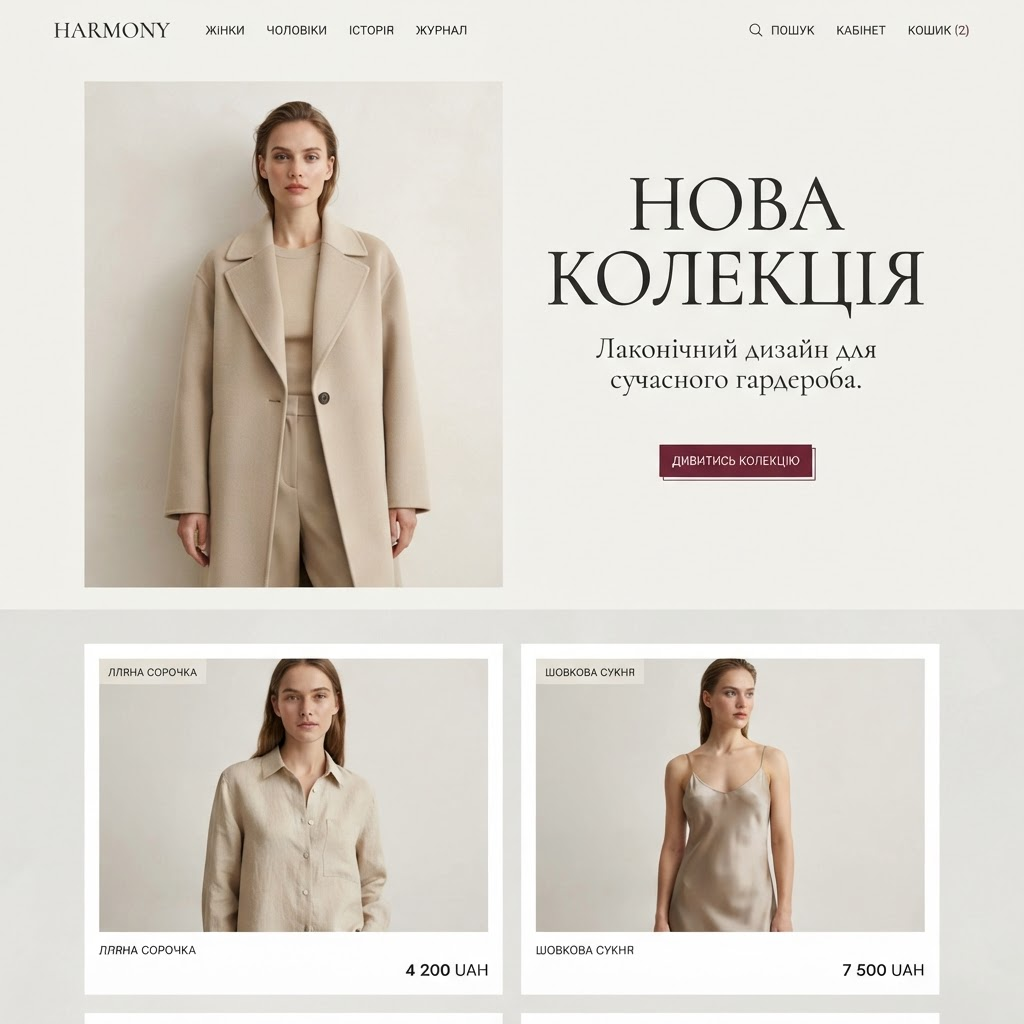 Скріншот сайту Marketto